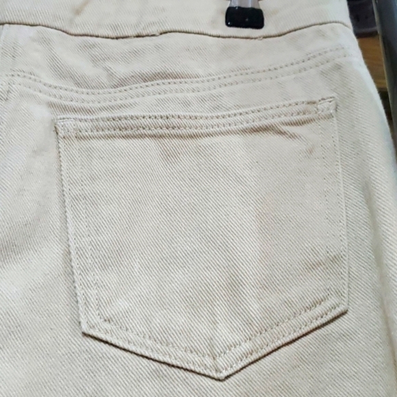 DENIM NASTY GAL CREAM WIDE LEG    JEANS GAUCHOS SIZE UK 14 EU 42 - Picture 6 of 10